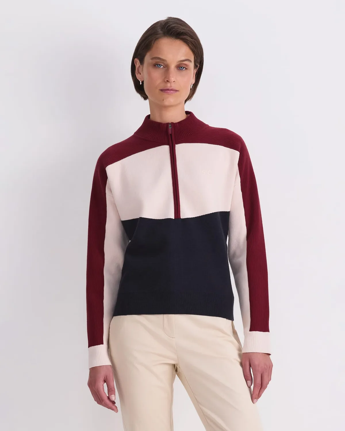 Sportscraft Club Sport maglione mezza zip