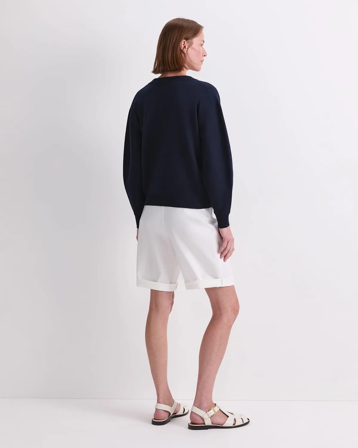 Sportscraft Anchor maglione cotone jacquard scollo V