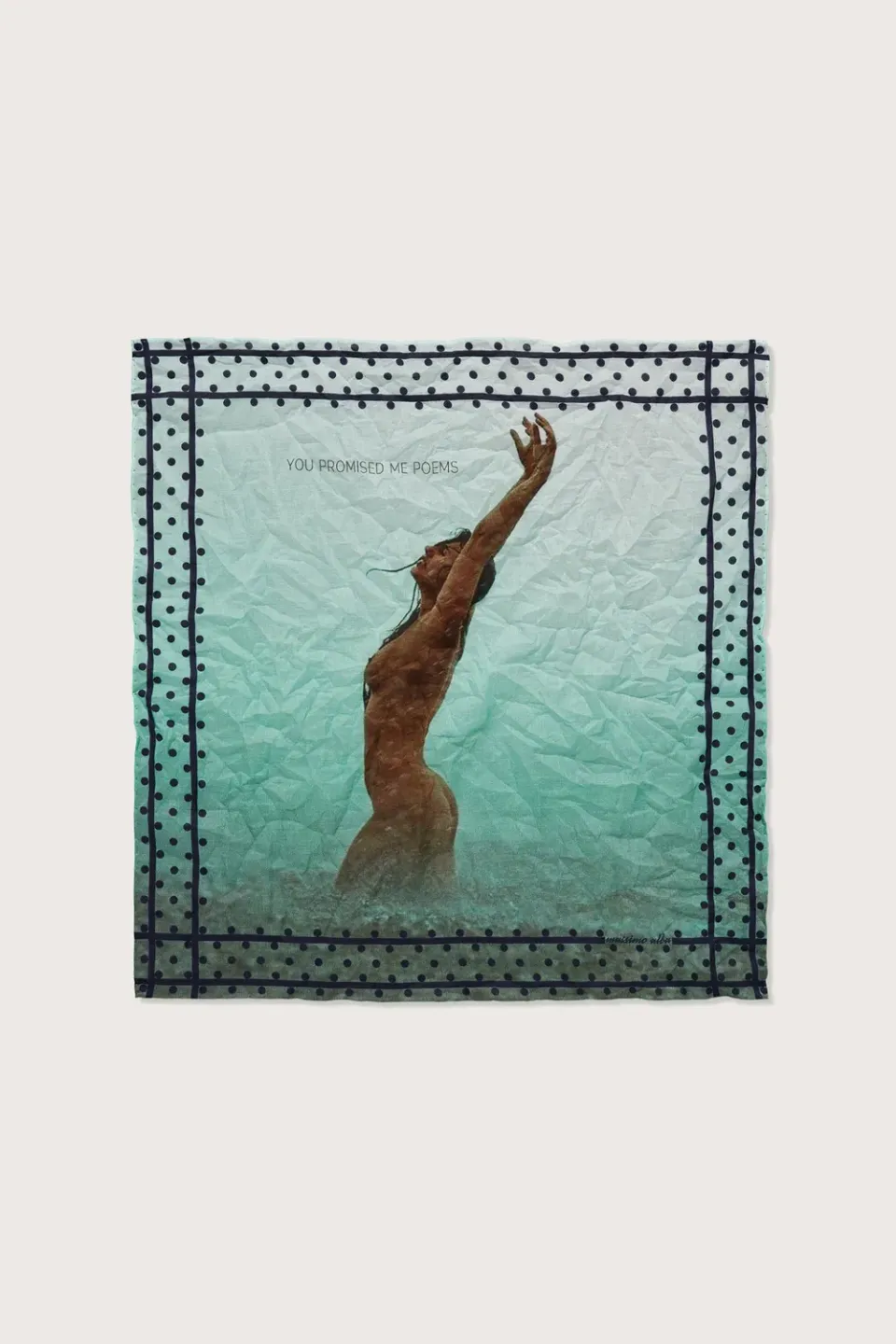 Massimo Alba Hanky1 fazzoletto cotone blu poems