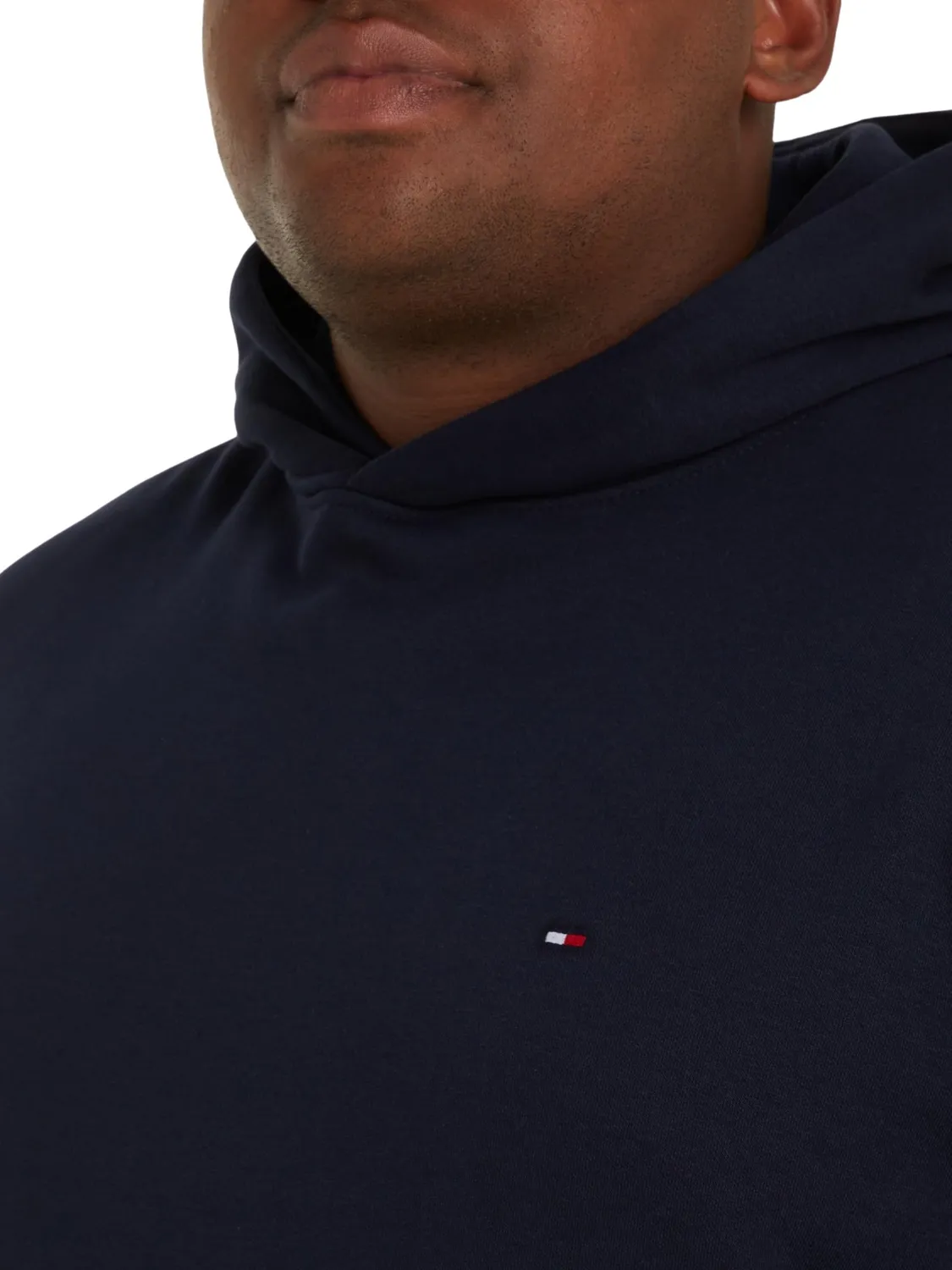 Tommy Hilfiger felpa cappuccio uomo XXL Tall blu cotone