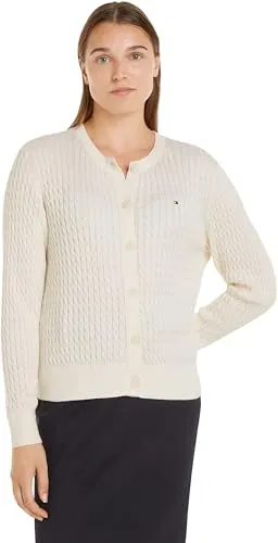 Tommy Hilfiger WW0WW43329 cardigan donna S trecce giallo