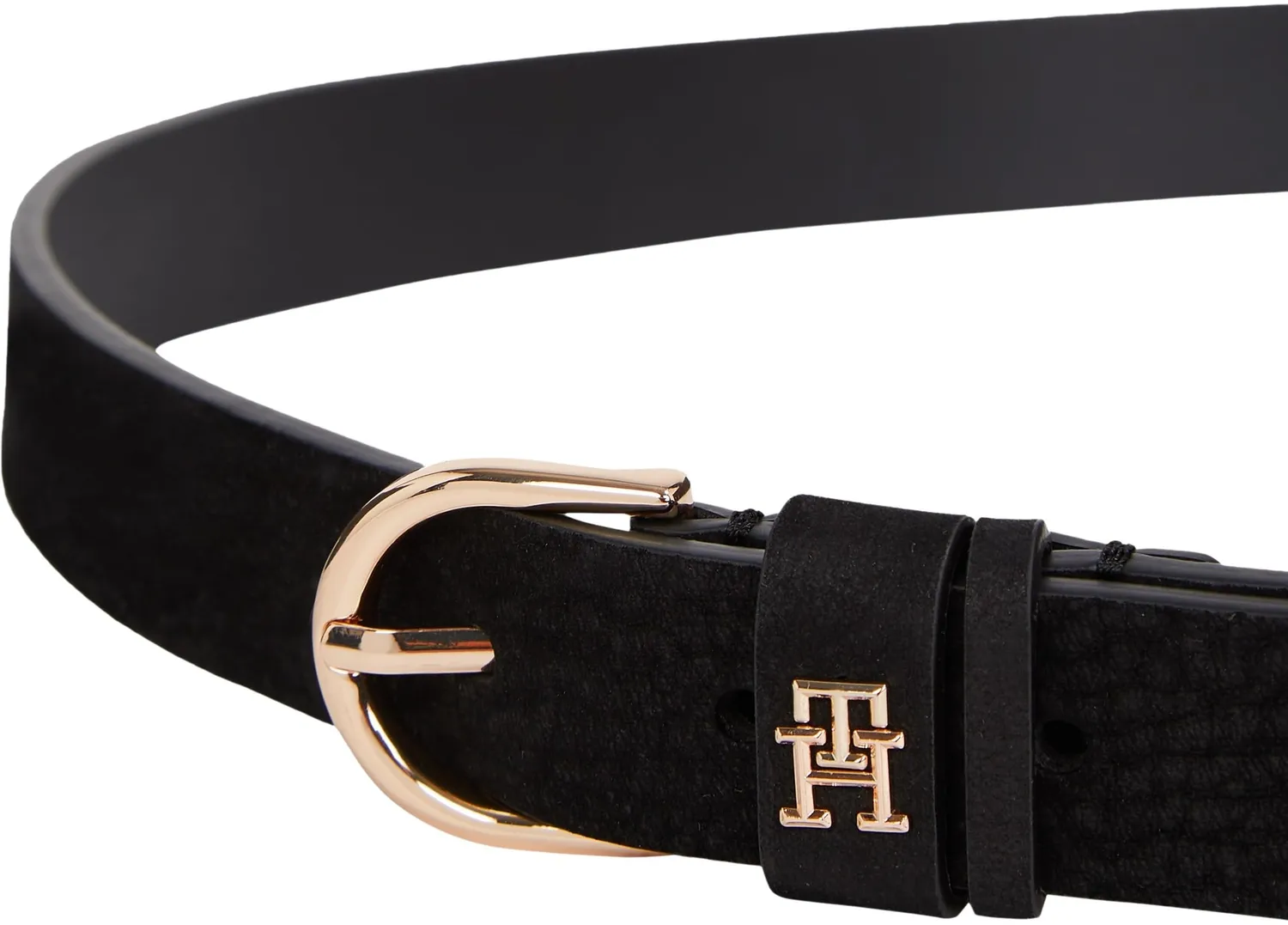 Tommy Hilfiger Essential Effortless cintura pelle nero 95 cm