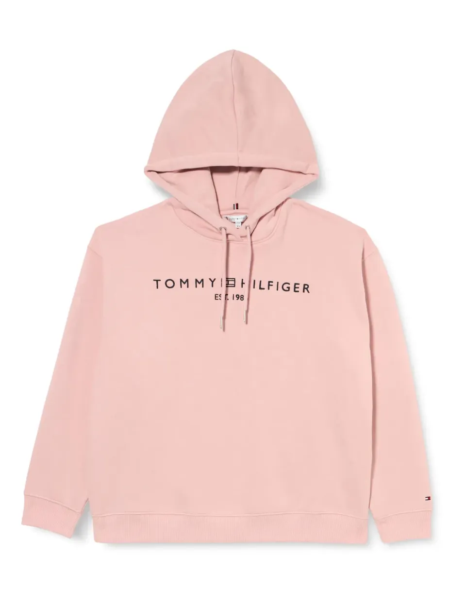 Tommy Hilfiger Corp Logo felpa cappuccio blu felpata