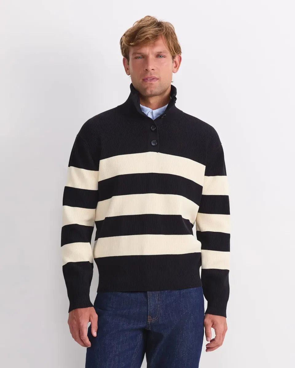 Sportscraft Nautical Stripe maglione righe uomo