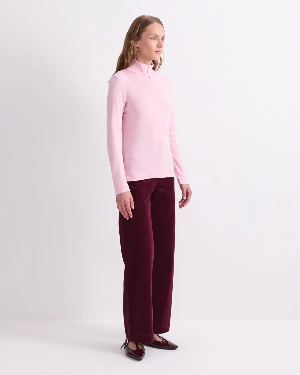 Sportscraft Lucy maglia zip collo alto cammello