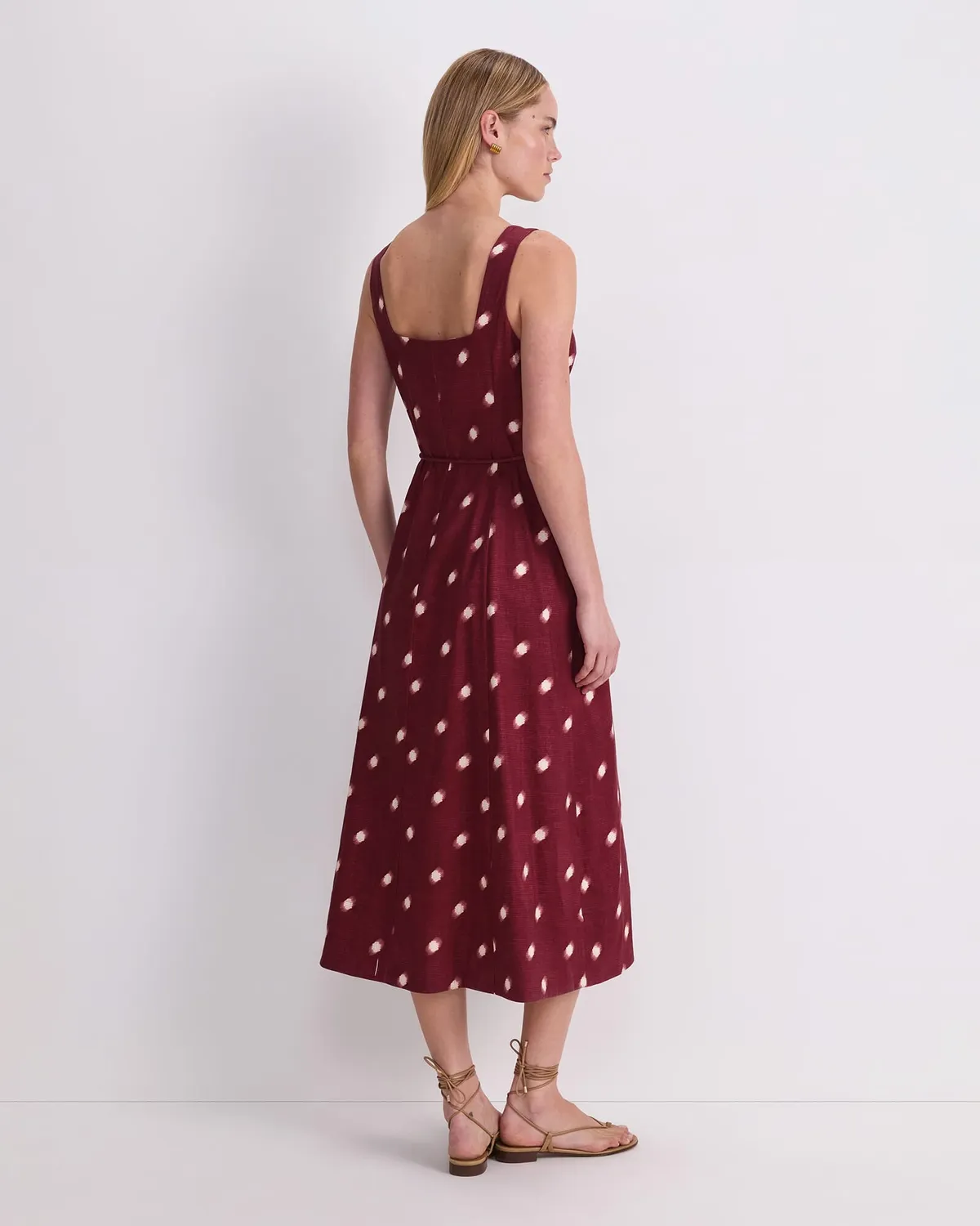 Sportscraft Rosa abito sottoveste midi con cintura