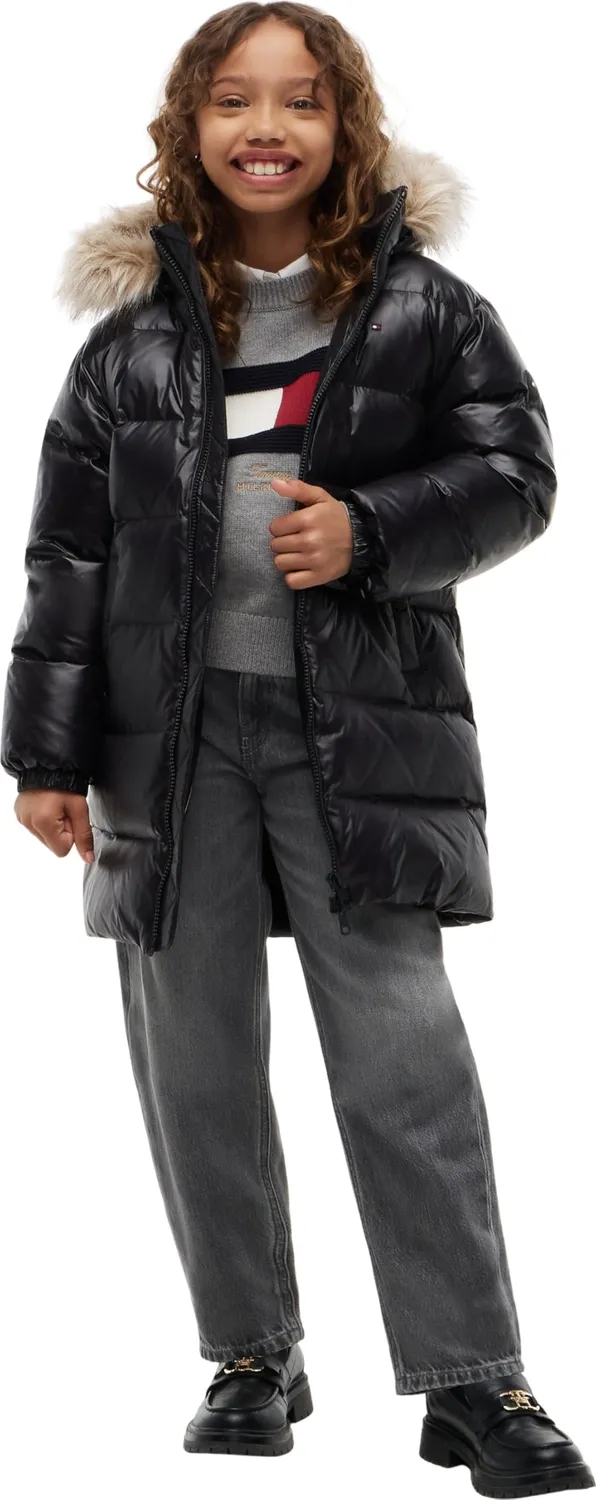 Tommy Hilfiger Essential KG0KG09674 piumino bambina 5 anni lungo