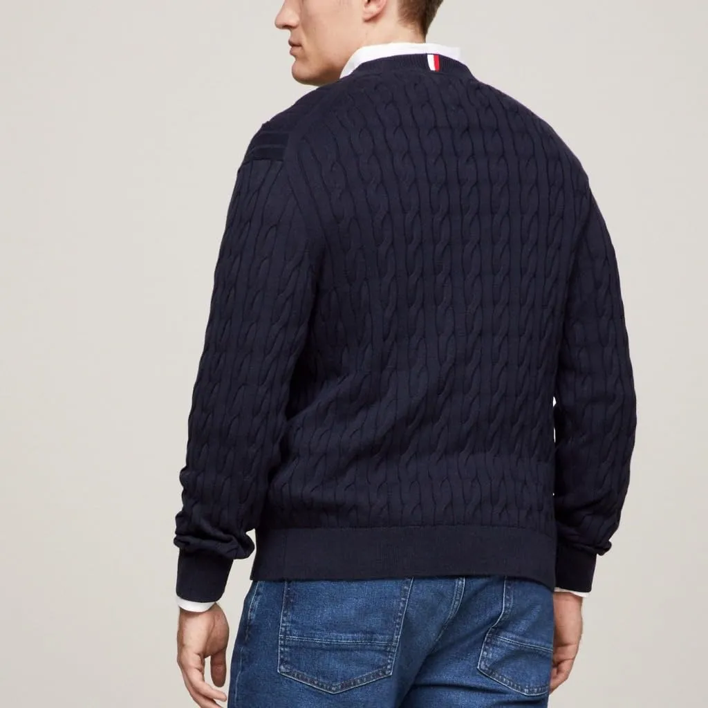 Tommy Hilfiger Classic Cotton Cable MW0MW33132 Maglione L trecce