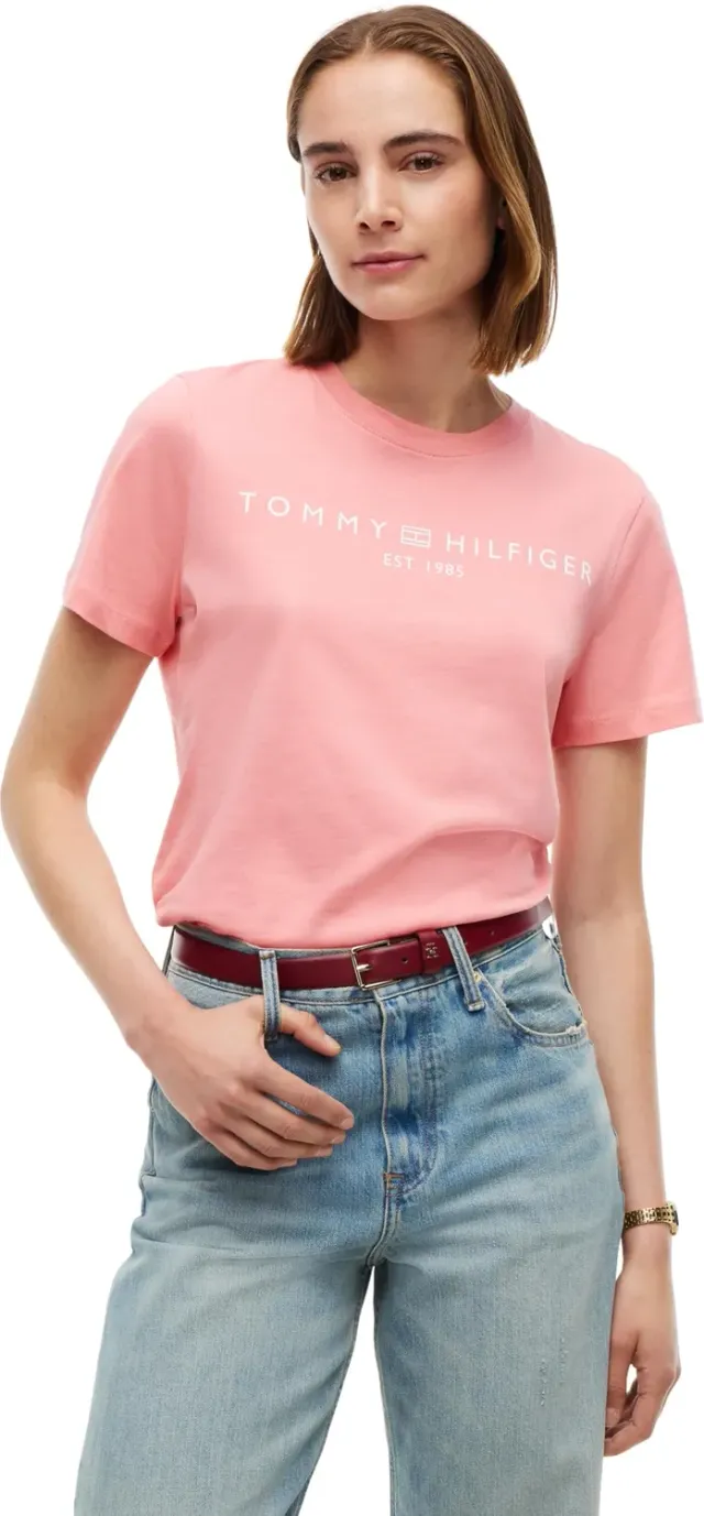 Tommy Hilfiger Corp Logo maglietta rosa L