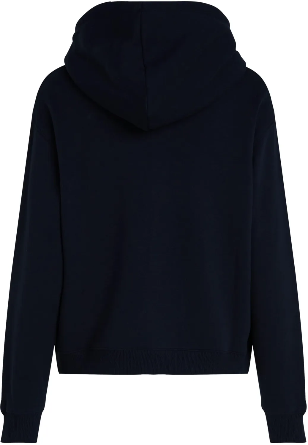 Tommy Hilfiger Logo Felpa Donna con Cappuccio Nero Black