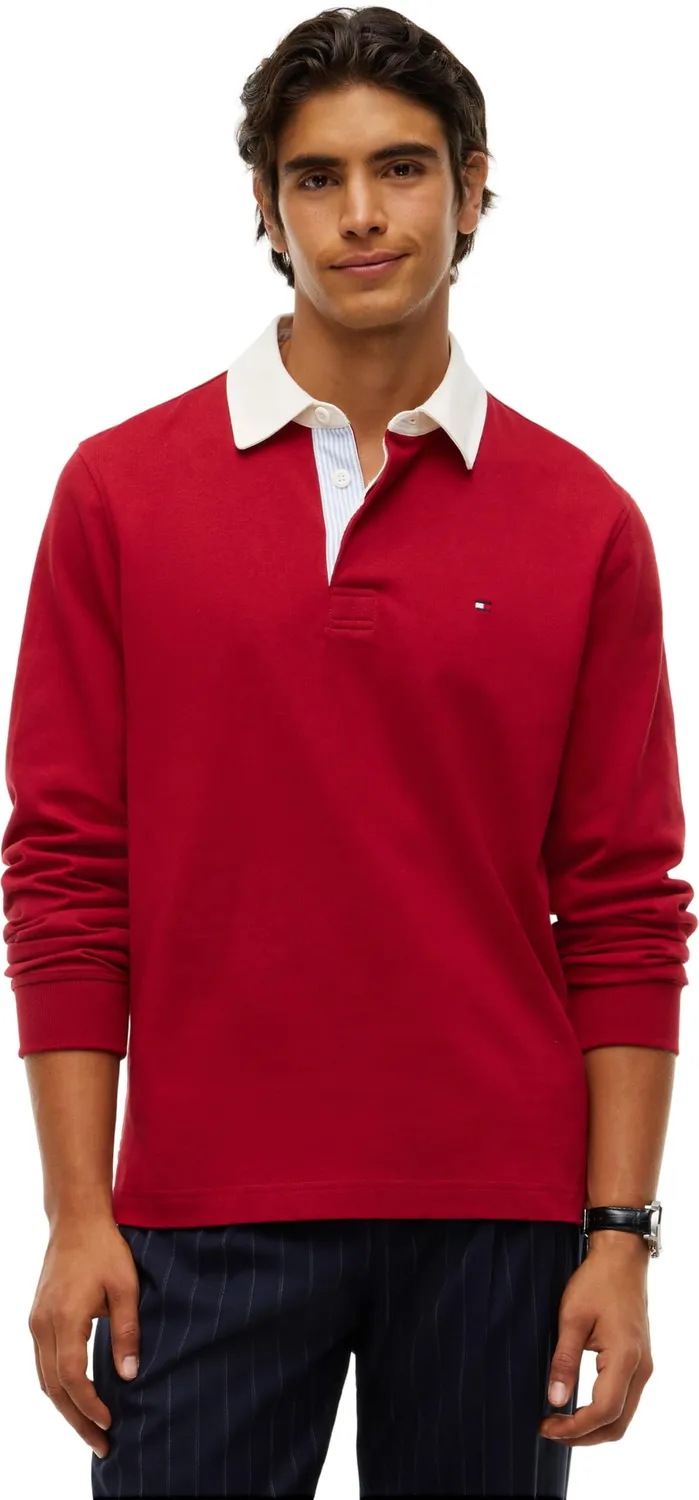 Tommy Hilfiger Essential Solid Rugby MW0MW44969 felpa uomo M