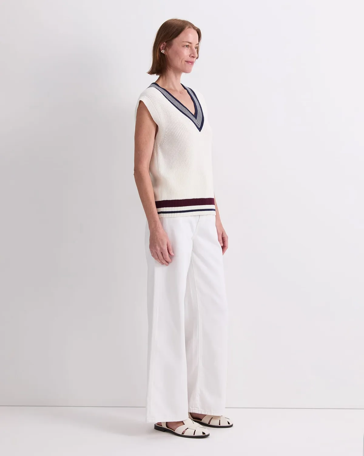Sportscraft Elka gilet donna cotone scollo a V