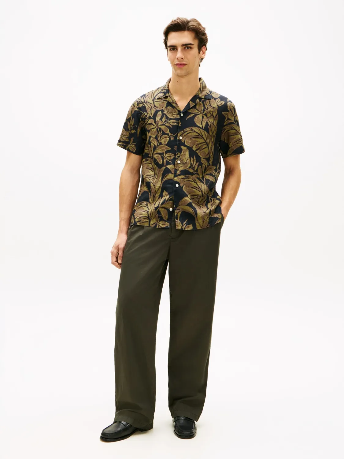 Tommy Hilfiger Linen Floral MW0MW42403 camicia lino L