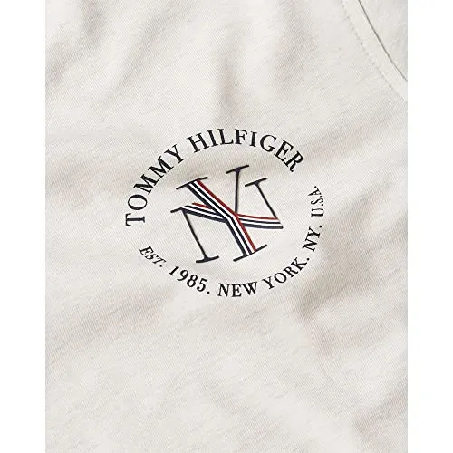 Tommy Hilfiger Reg NYC Roundall Top Donna Manica Corta Girocollo