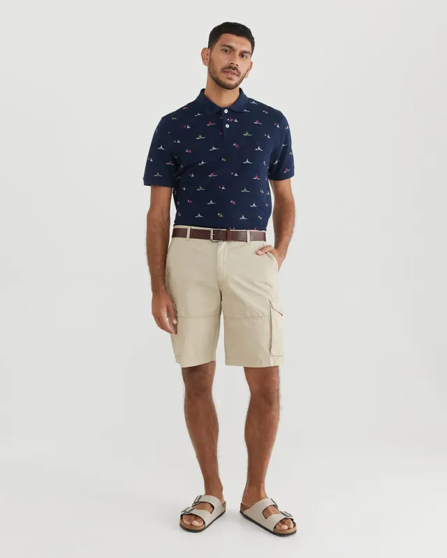Sportscraft Cargo shorts cotone al ginocchio