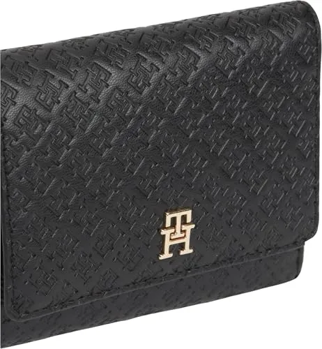 Tommy Hilfiger TH Icon Trifold Mono AW0AW18484 Portafoglio Nero