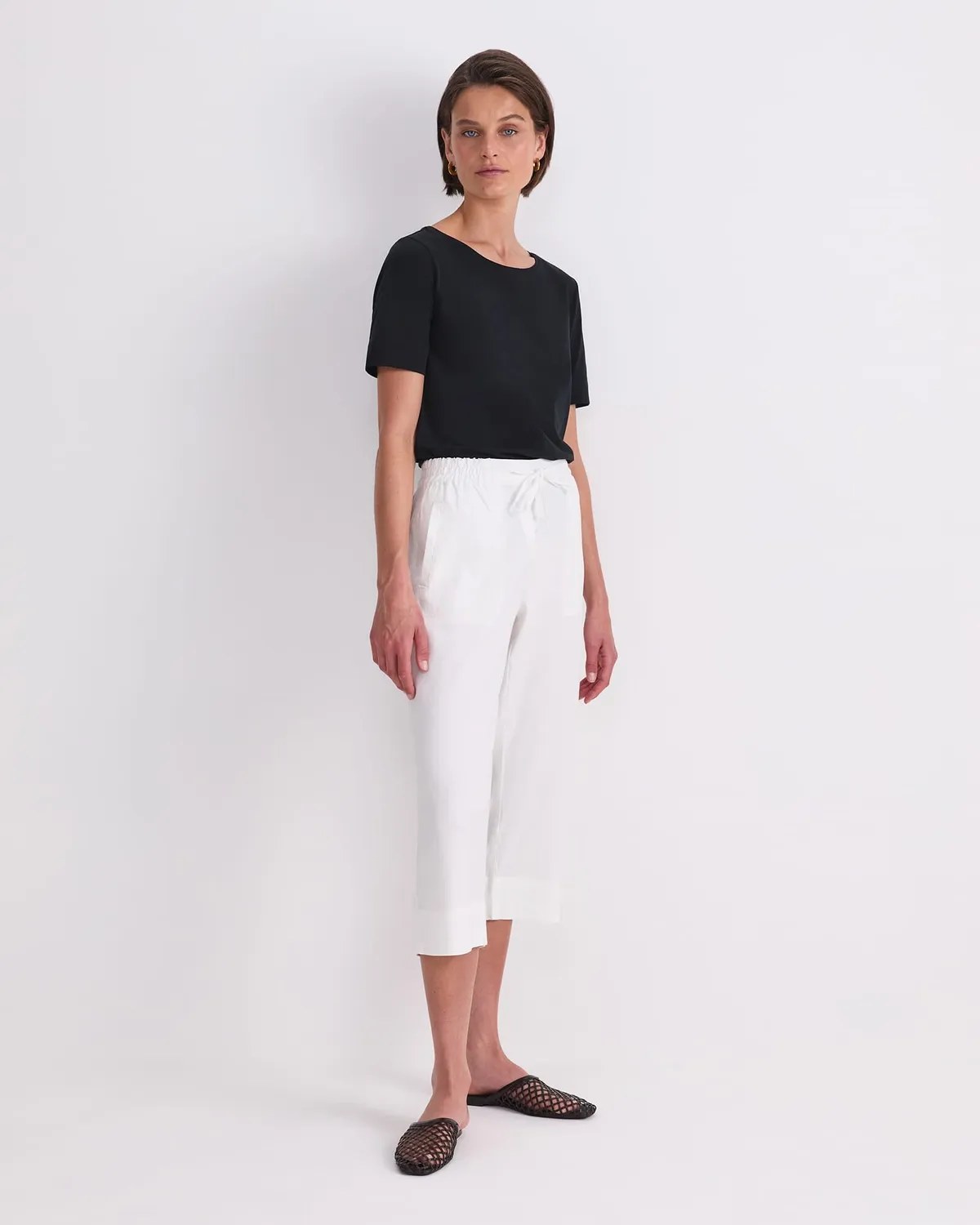 Sportscraft Rosa Crop Linen pantalone donna lino corto