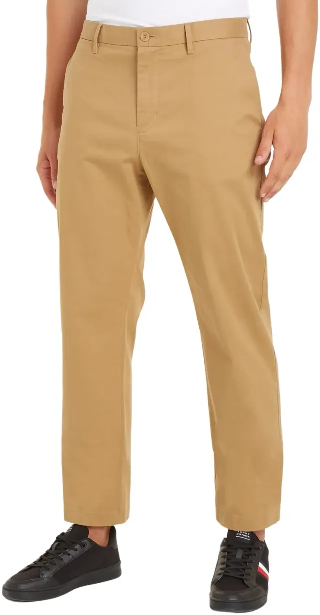 Tommy Hilfiger Custom Fit pantaloni chino uomo blu navy elasticizzato