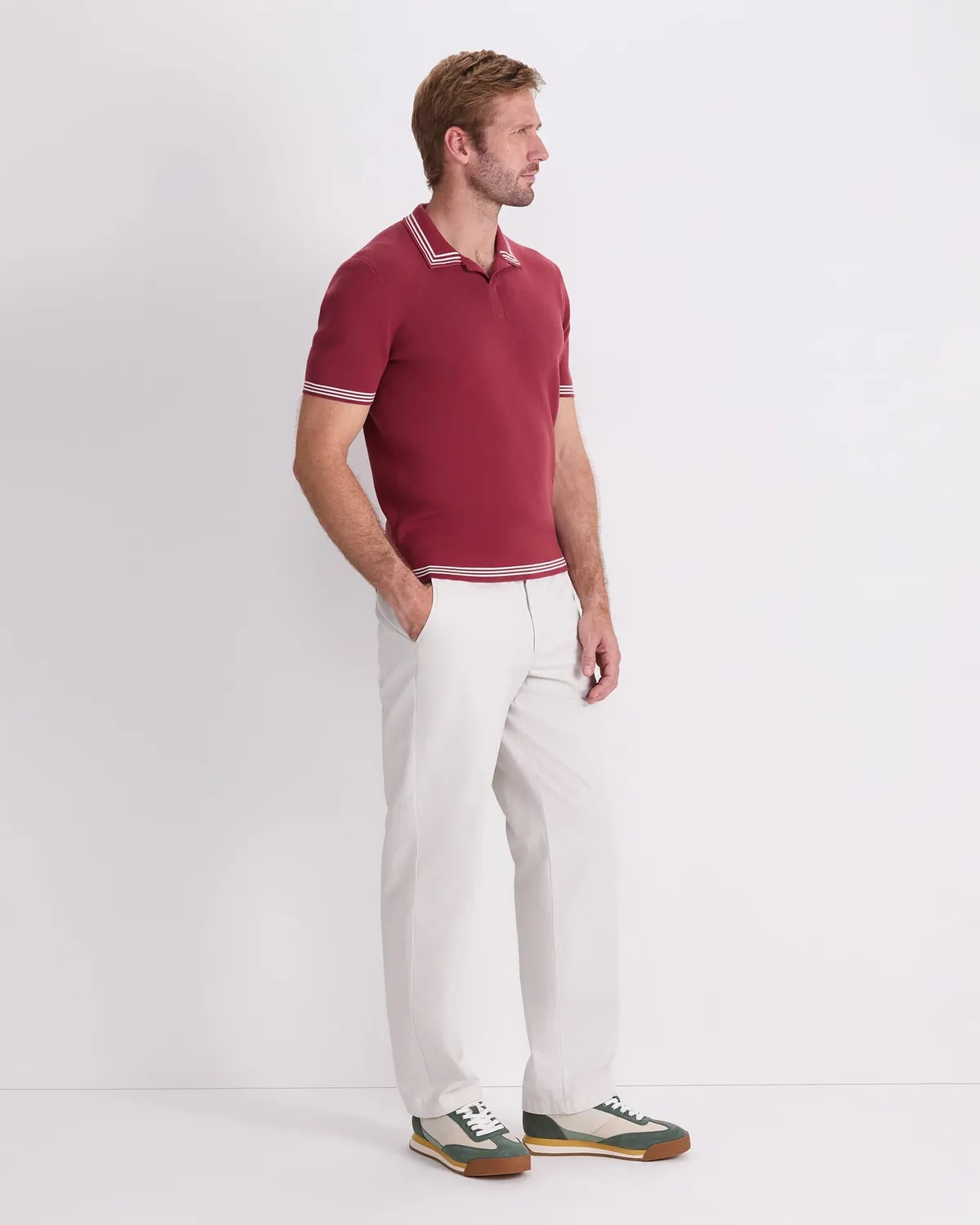 Sportscraft Finnley Knit Polo uomo cotone pettinato