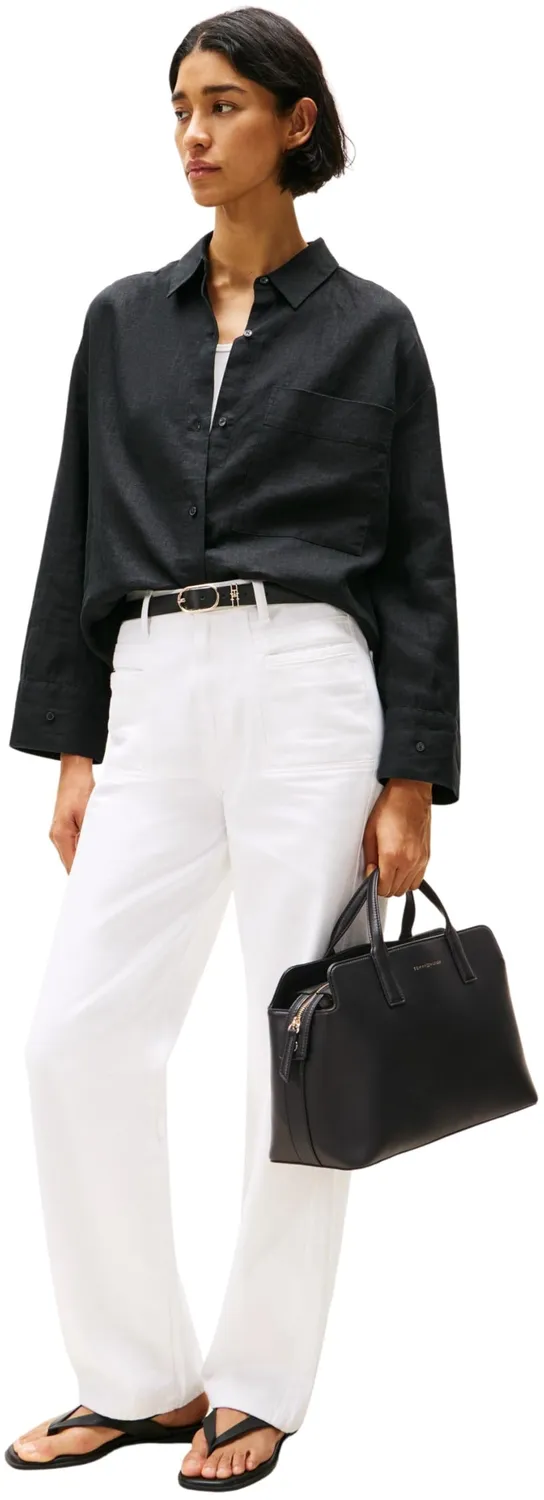 Tommy Hilfiger Logotape borsa donna tracolla nero