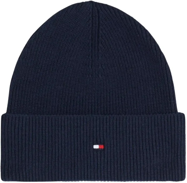 Tommy Hilfiger Essential Flag Beanie Berretto Blu
