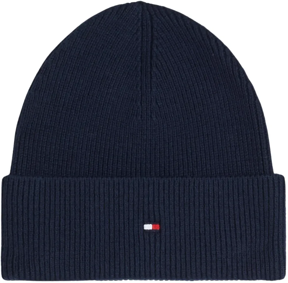 Tommy Hilfiger Essential Flag Beanie Berretto Blu