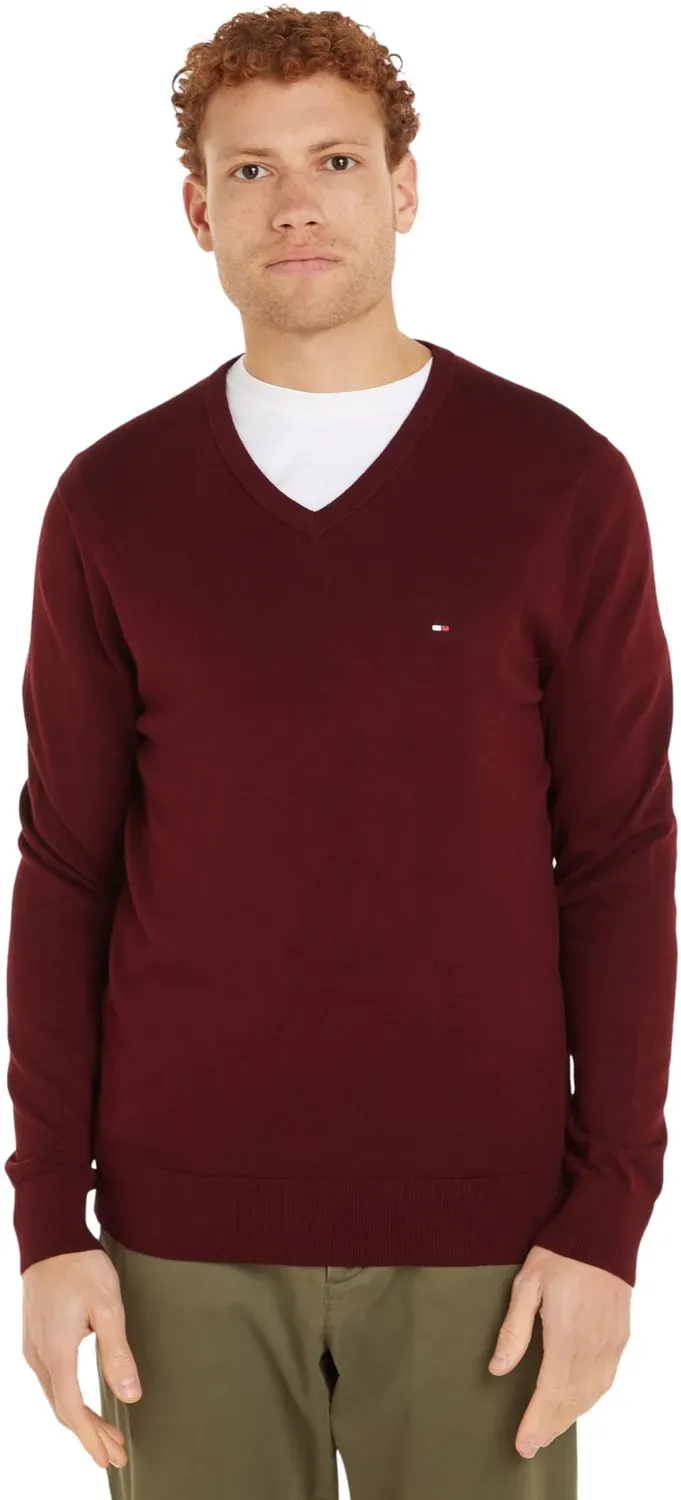Tommy Hilfiger Essential Cotton pullover uomo scollo a V