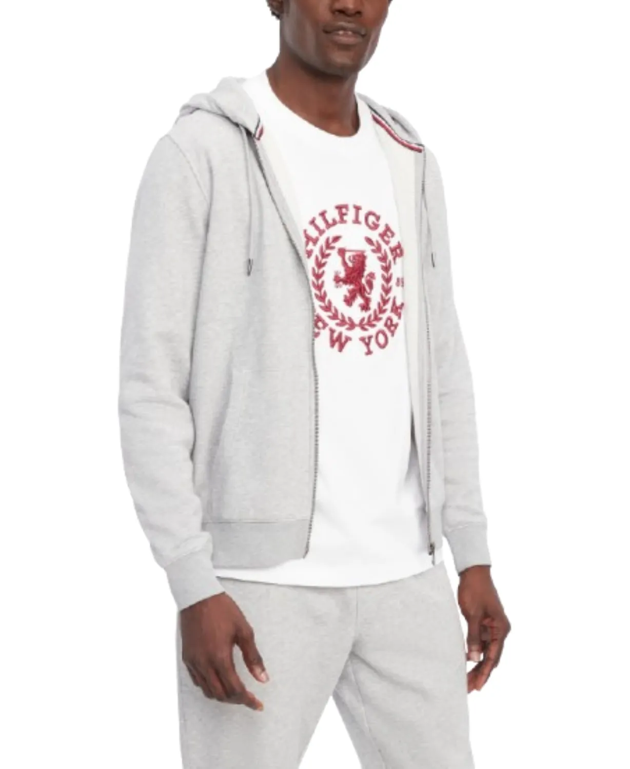 Tommy Hilfiger Fleece Full Zip Felpa Uomo XXL Nero