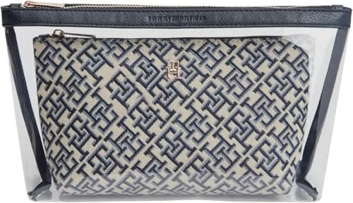 Tommy Hilfiger Icon Beauty Case Blue Mono Set 2 Pezzi