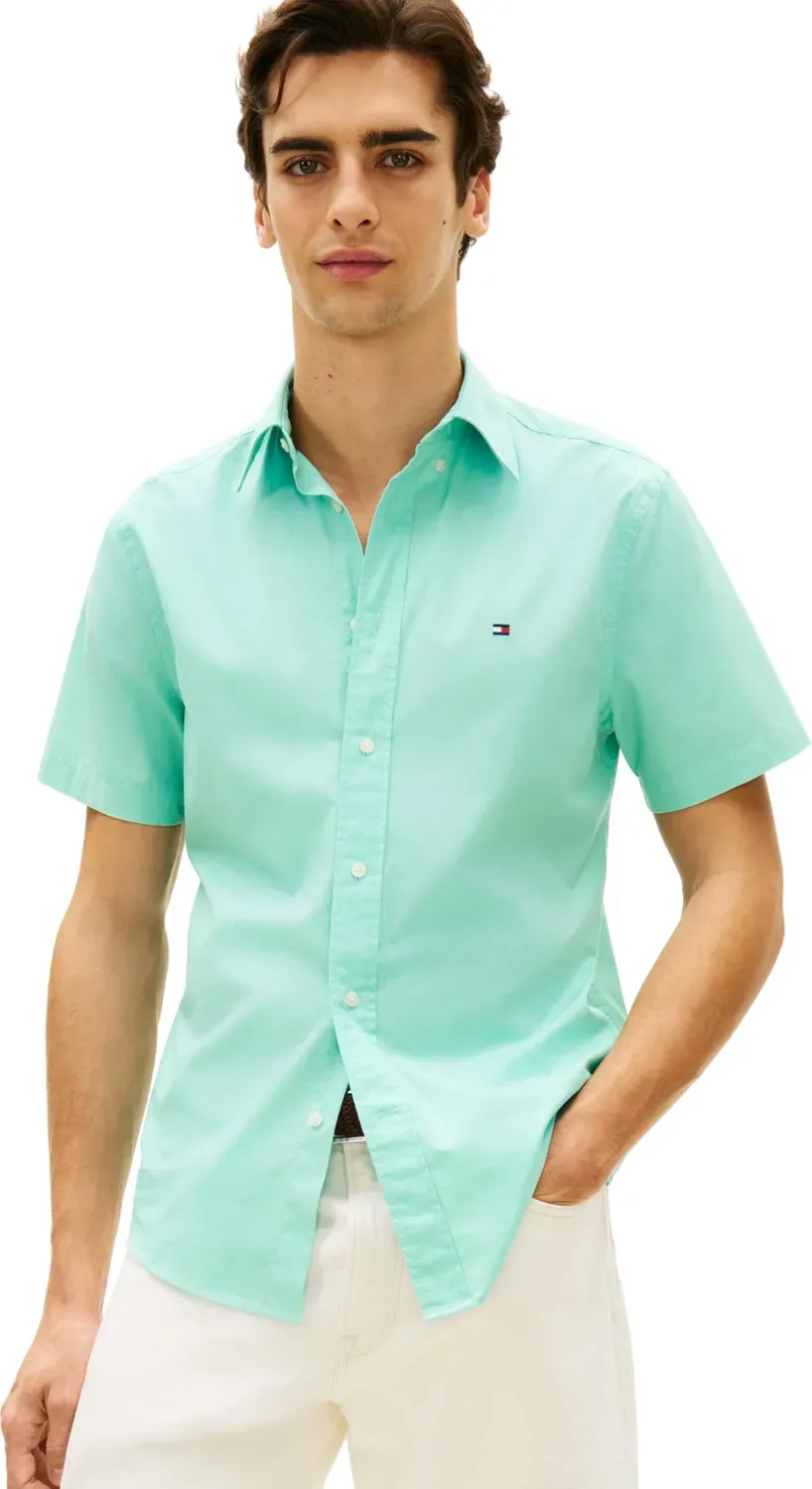 Tommy Hilfiger Flex Poplin Shirt MW0MW42630 Camicia Uomo L