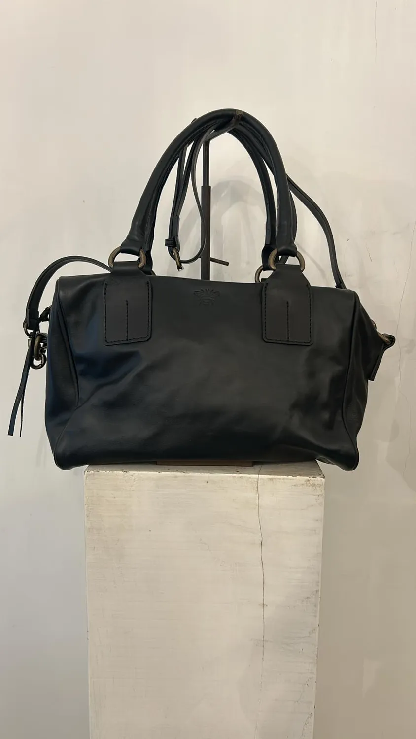 LOL Roma bauletto Lucca borsa tortora suede pelle