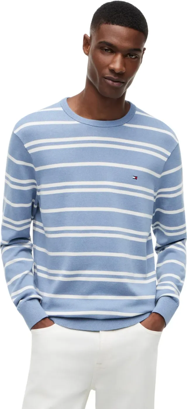 Tommy Hilfiger Essential Cotton Pullover Uomo M Bicolore