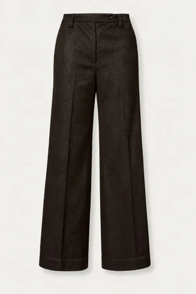 Massimo Alba Lamia pantaloni donna deep brown flanella
