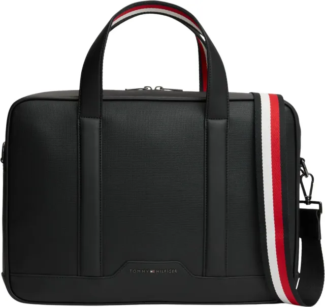 Tommy Hilfiger AM0AM14726 borsa porta computer nera