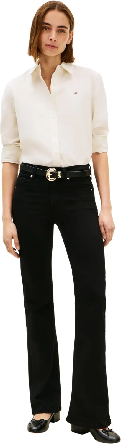 Tommy Hilfiger Flare WW0WW49664 jeans donna 28W/30L nero