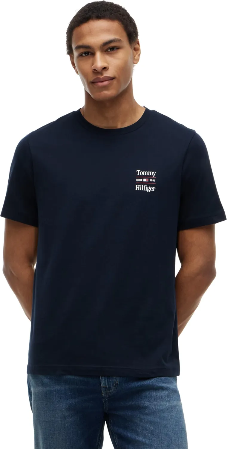 Tommy Hilfiger Chest Graphic Reg Tees MW0MW45091 t-shirt 2 pack cotone