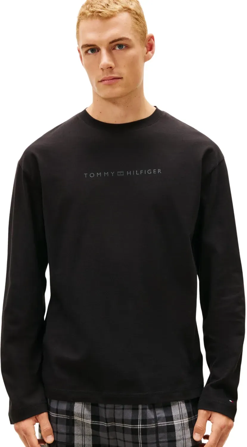 Tommy Hilfiger LS Logo Tee UM0UM03651 maglietta manica lunga M