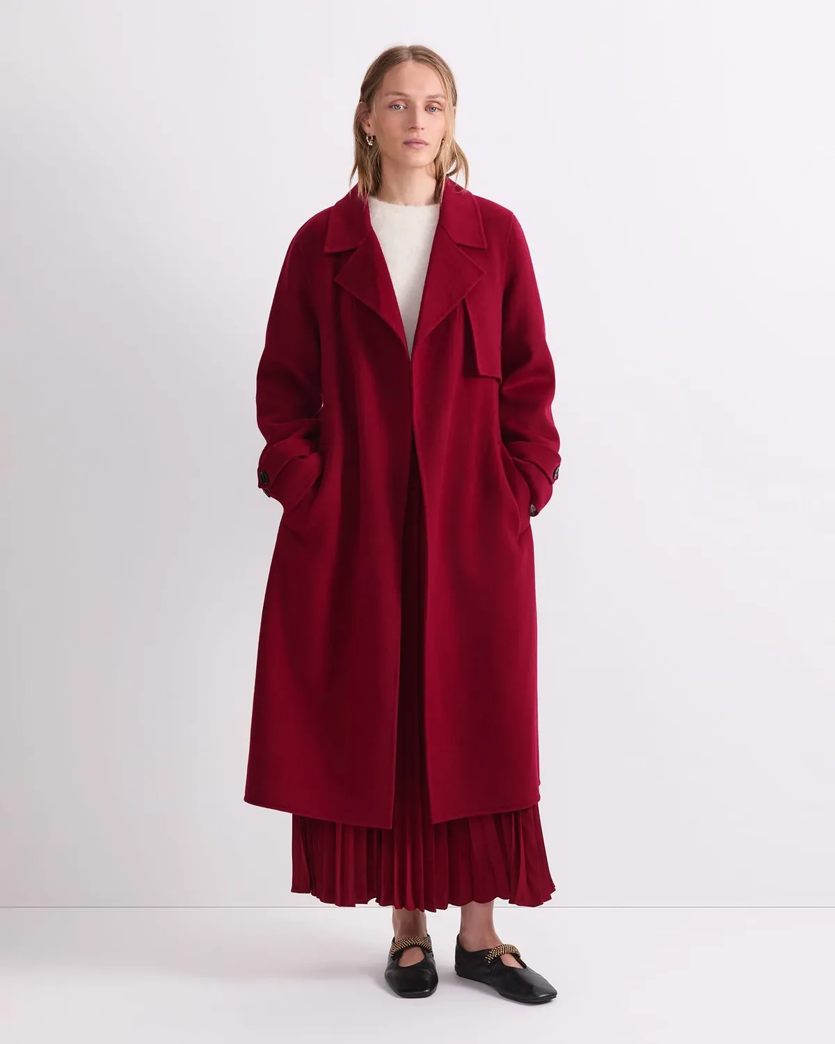 Sportscraft Martha cappotto lungo lana cintura