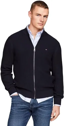 Tommy Hilfiger Cardigan Maglia Zip Uomo con Cerniera