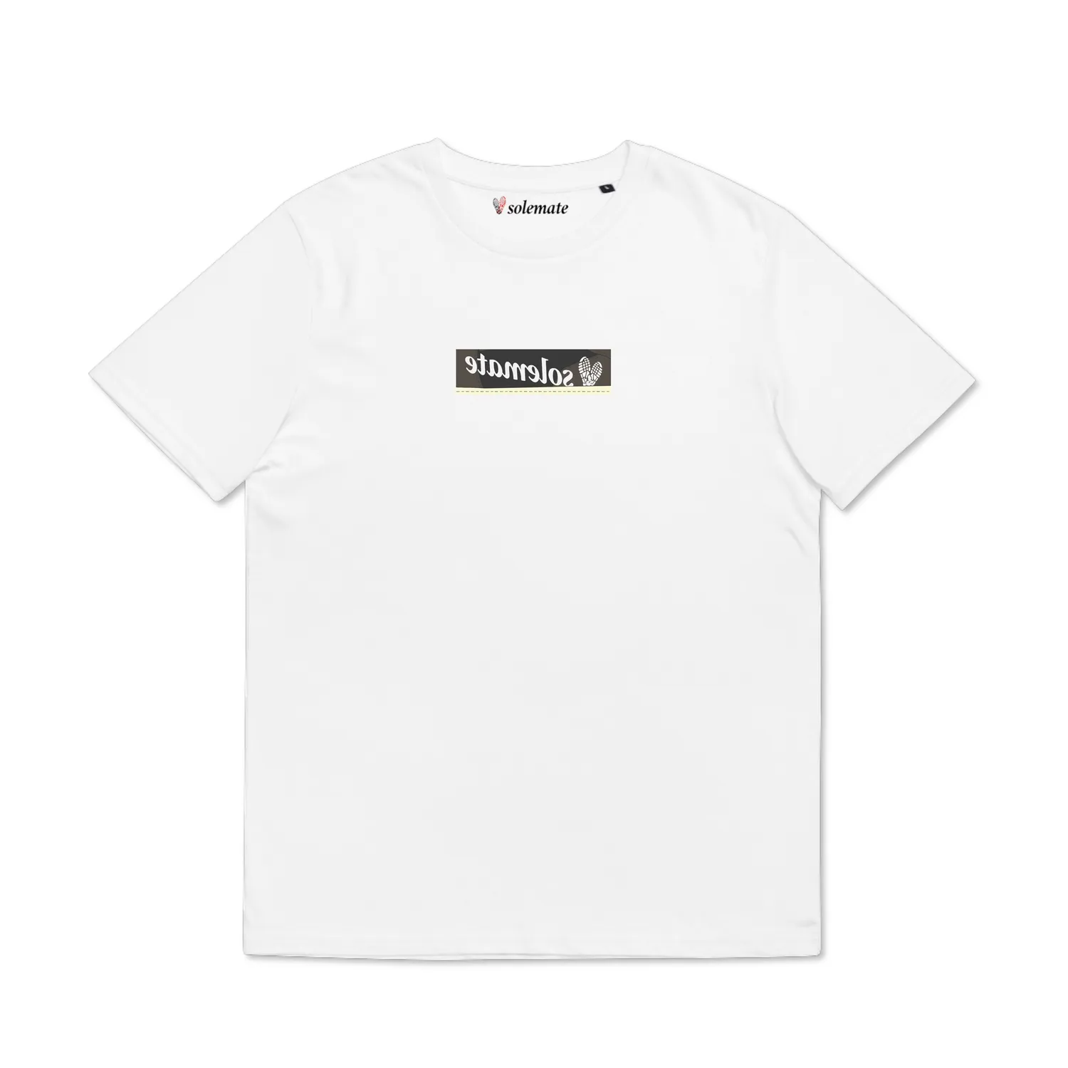 Solemate Dark Mocha Low Box Logo t-shirt nera cotone organico