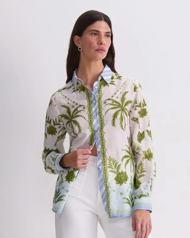 Sportscraft Hampton camicia cotone seta stampata