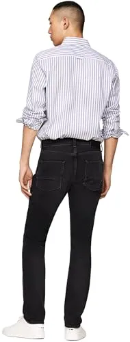 Tommy Hilfiger Straight Fit jeans uomo neri 38W/36L