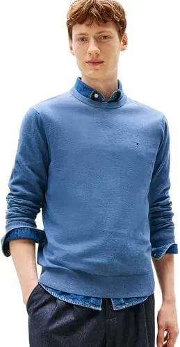 Tommy Hilfiger Essential Cotton maglione girocollo blu XXXL
