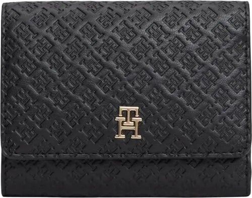 Tommy Hilfiger TH Icon Trifold Mono AW0AW18484 Portafoglio Nero