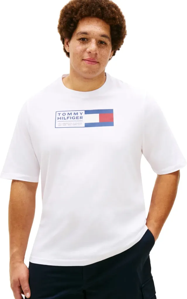 Tommy Hilfiger Box Tee t-shirt uomo bianca cotone