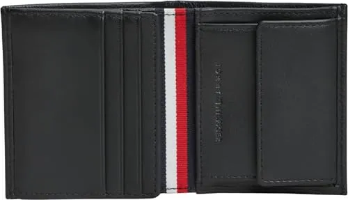 Tommy Hilfiger AM0AM14786 portafoglio uomo nero trifold