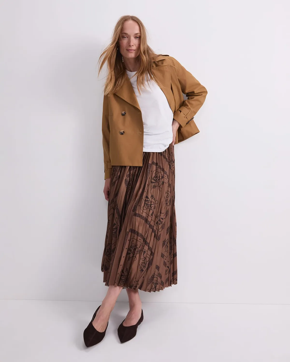Sportscraft Audrey Crop trench donna lino corto