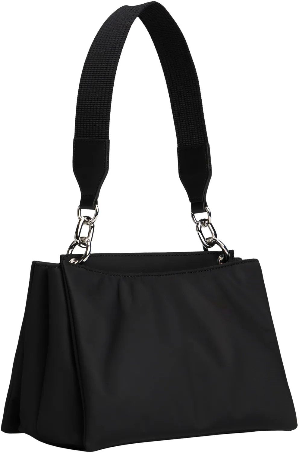 Tommy Hilfiger TH Her Med Satchel Nylon borsa nera