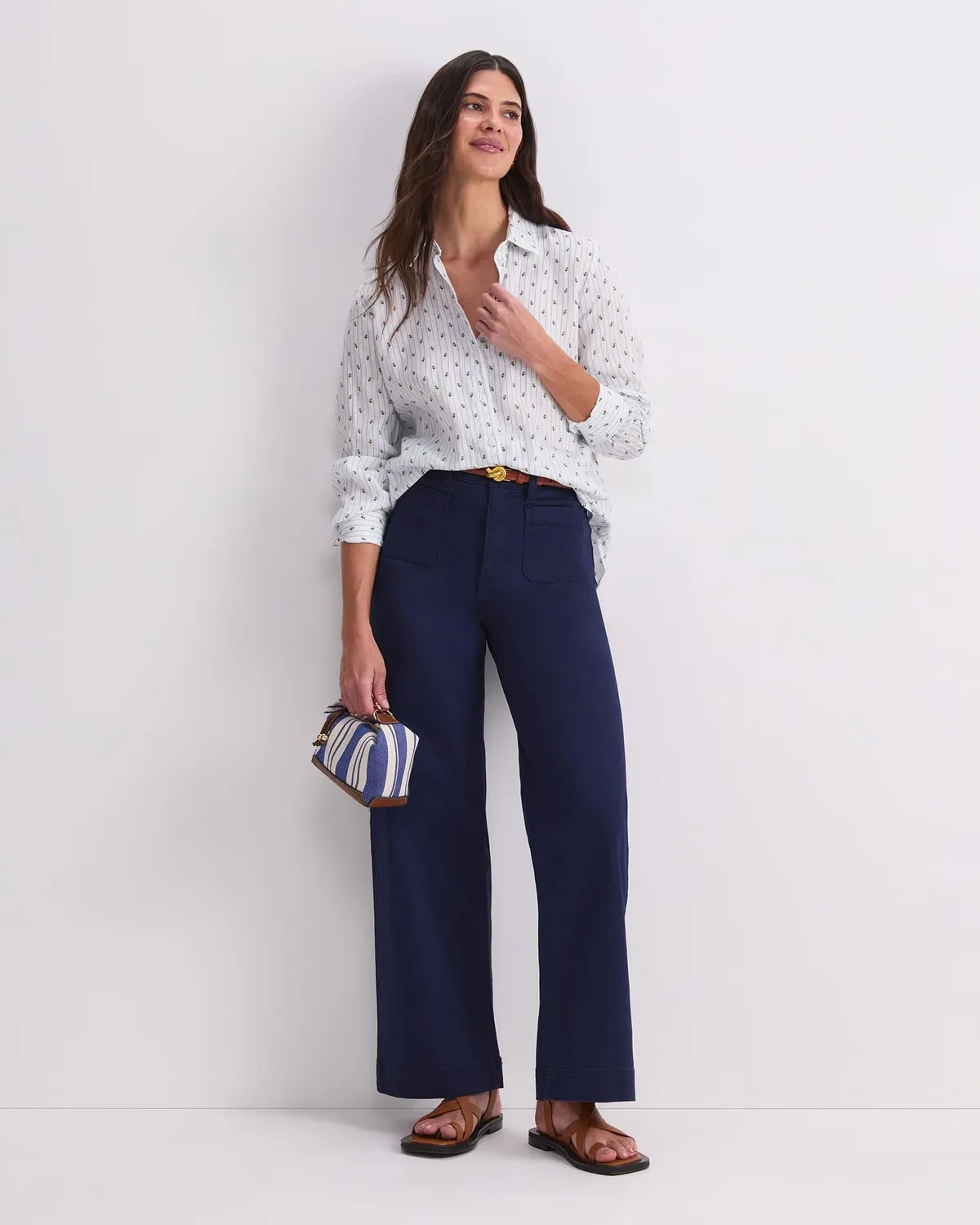 Sportscraft Hampton Stripe camicia donna lino