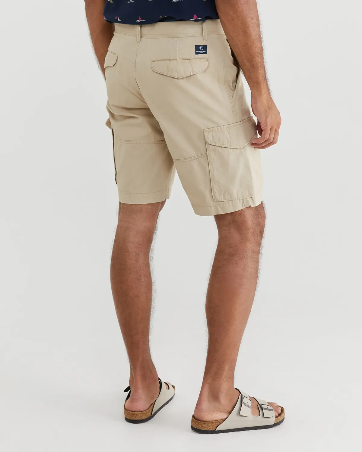 Sportscraft Cargo shorts cotone al ginocchio
